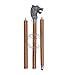 LEO SPIK Wooden Walking Stick, Vintage Cane with Brass Wolf Handle for Men & Women, Victorian Style Fancy Canes, Gothic Style Cane