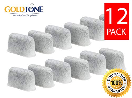 image for GOLDTONE 12 Pack Water Filters For CUISINART Coffee Maker Activated Ch