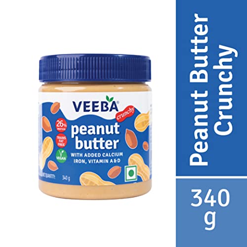 Image of Veeba Peanut Butter Crunchy, 340g - Pack of 2