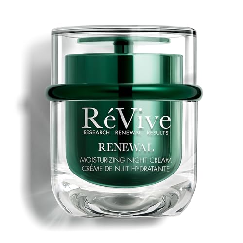 RVive Renewal Moisturizing Night Cream Anti-Aging Face Moisturizer for Dry & Dull Skin Helps Improve Texture & Radiance with RV Renewal Peptide Glycolic Acid & Papain Enzyme 1.7 oz / 50 mL