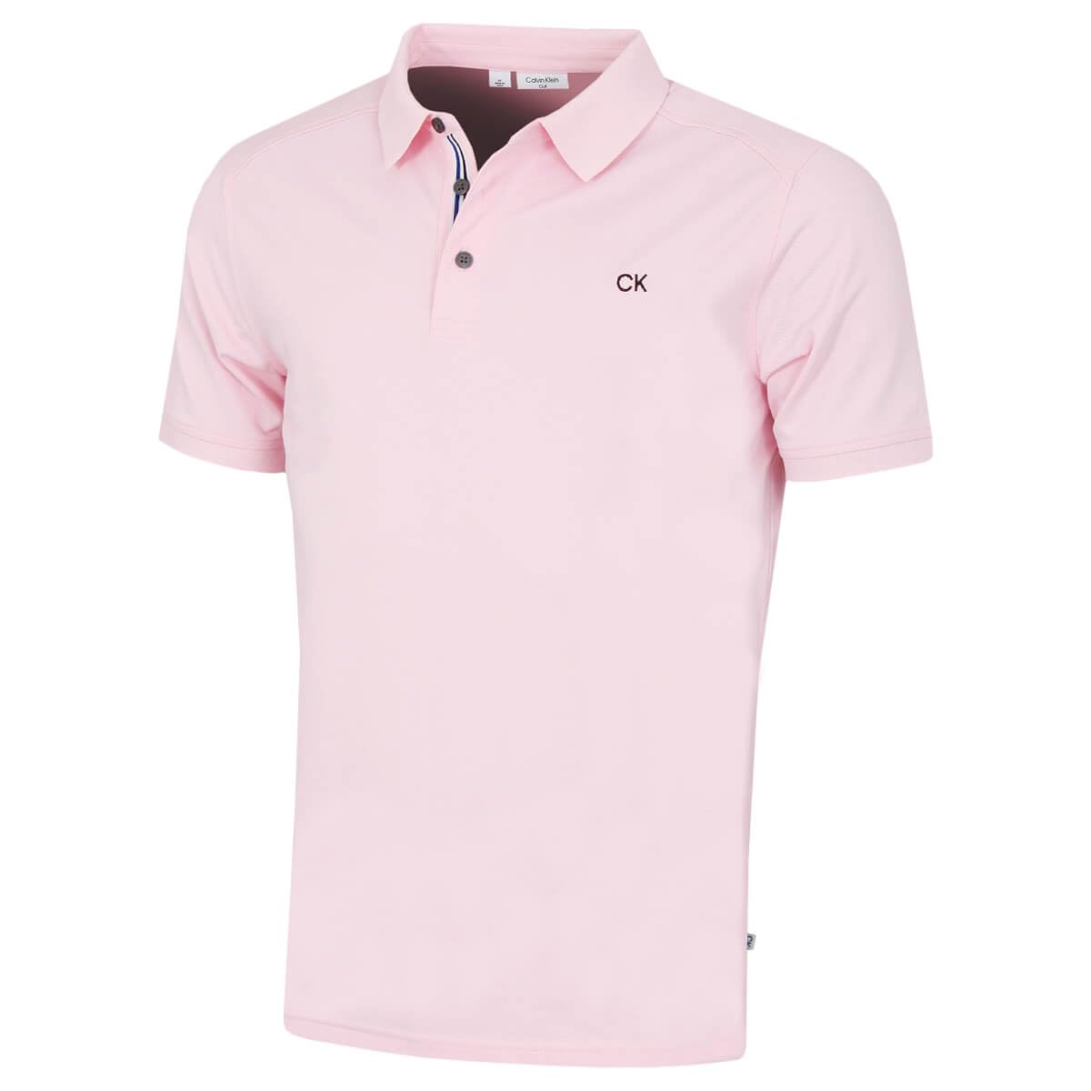 Calvin Klein Polo de Golf con Cuello Acanalado de 3 Botones Campus para Hombre