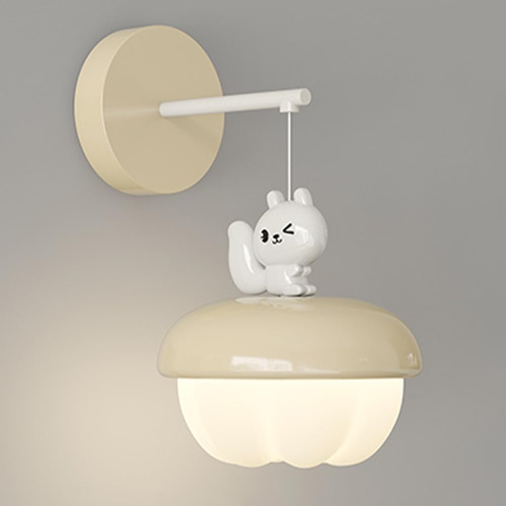 KXEcoLife Beige Wall Sconces Indoor Mounted Lamp LED Lighting Acrylic Lamp12W Vanity Fixture For Living Room Dining Bedroom Bedside Bathroom Hallway