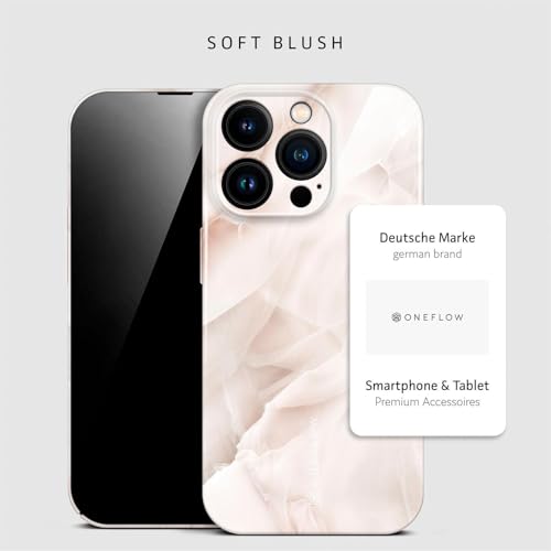 ONEFLOW Bliss coque iPhone 16 Pro effet marbré premium avec protège-objectif