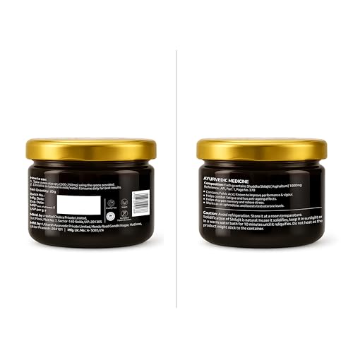 Image of Purely Yours Shilajit Capsules (60) with Shilajit Resin (20g) Combo | 80% Fulvic Acid & KSM-66 Ashwagandha | Boosts Strength, Stamina & Muscle Growth| 100% Ayurvedic