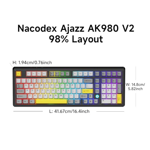 Teclado Gaming AK980 Conectividad USB QWERTY miniatura 6