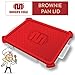 Baker's Edge Lid & Wedge Pack for the Edge Brownie Pan| Silicone Lid for Your Brownie Pan plus the Edge Wedge to Divide your Pan Into Two Separate Baking Areas| Lid & Wedge Only - Pan Sold Separately