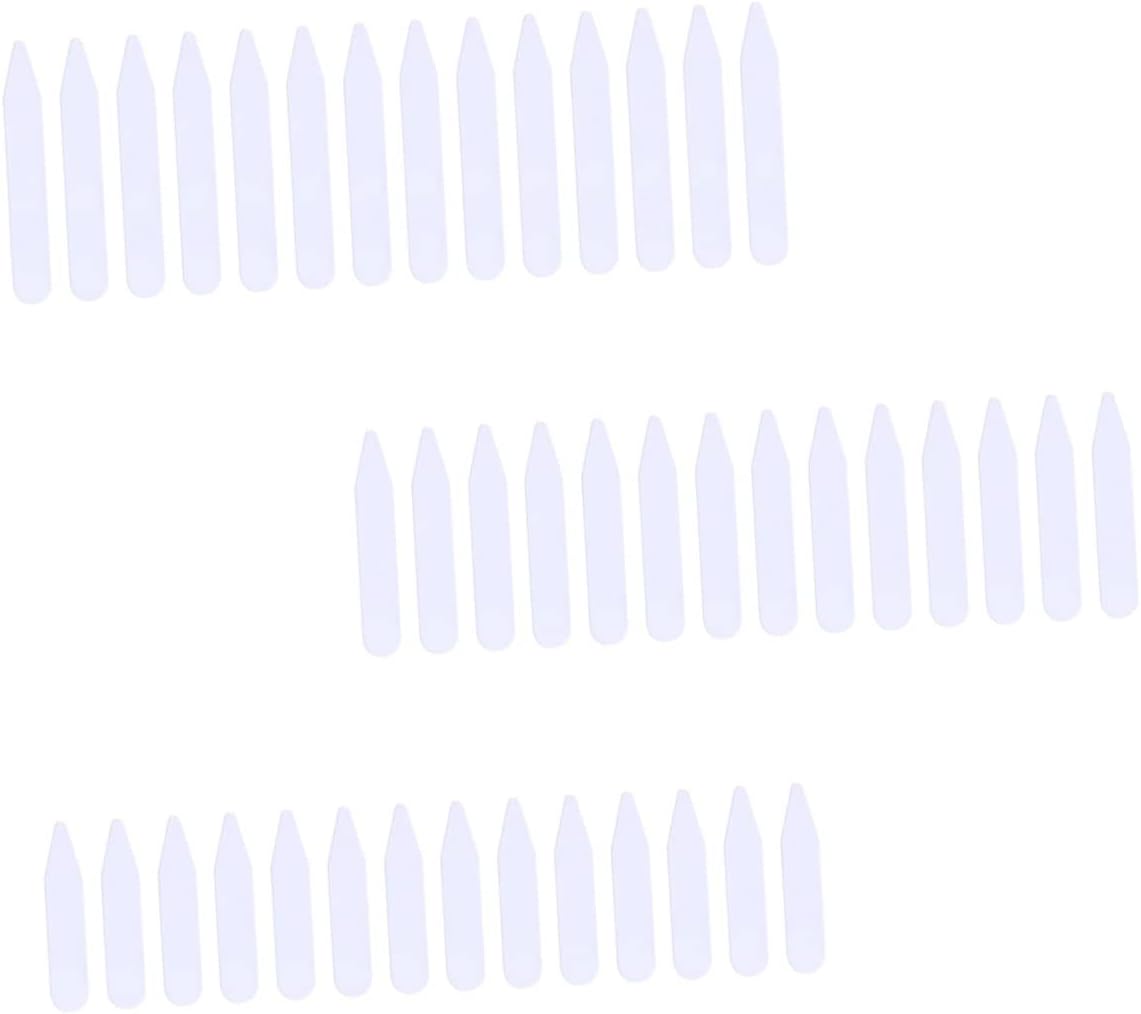 FRCOLOR 300pcs PET Collar Stays for Dress Shirts High-Temperature Resistant Collar Support Inserts Anti-Buckling Design for Men and Women