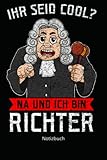 Notizbuch: Richter Jurist Rechtsgelehrter Gericht Gerichtsaal (Kariertes Notizbuch mit 120 Seiten für Eintragungen aller Art)