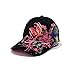 Produktbild Outflower Damen-Baseballkappe / Golfkappe, Qualitäts-Baumwolle, modisch, einfach, größenverstellbare Mütze, aufgestickter Schmetterling, Baumwolle, Schwarz , 55-62cm