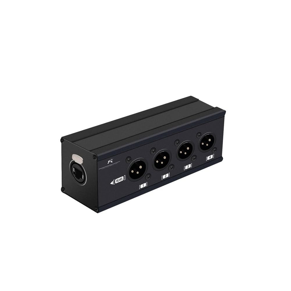 Rallonge de Câble Réseau RJ45 CAT5 vers XLR 3 Broches 4 Canaux Audio/sur la Scène, L'Éclairage et Les Studios D'Enregistrement Audio