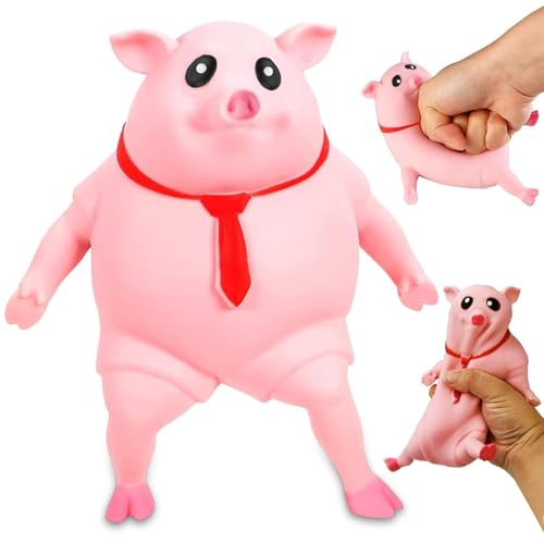 Cerdito Juguetes Antiestrés, Rosa Cerdo Antiestres Juguetes Sensoriales, Piggy Creativo De Descompresión, Cerdo Decompression Vent Toy, para NiñOs Y Adultos Aliviar la Ansiedad