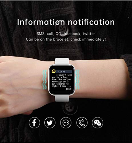 Smartwatch, Wireless smartwatch blanco Marca HCHLQL (3)