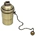 Produktbild E27 Lampenfassung Kupfer Vintage mit Pull Kette für DIY Edison Pendelleuchte Hängelampe Halter Lampe Zubehör Bronze