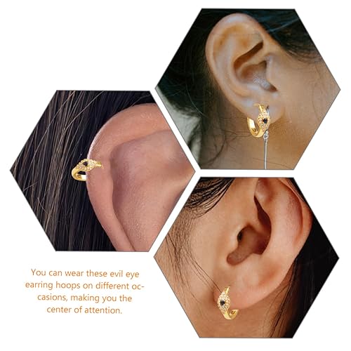Boucles oreilles evil eye légères pour préserver vos lobes - 3