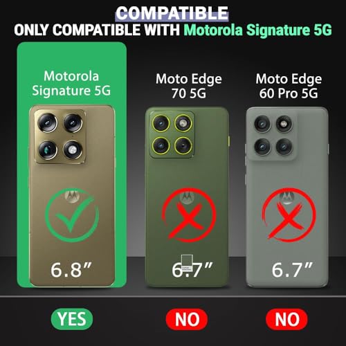 Image of TheGiftKart Tough Armor Bumper Back Cover Case for Motorola Moto Signature 5G | Sliding Camera Cover, KickStand & Ring Holder | 360 Degree Protection Cover Case for Moto Signature 5G (PC & TPU, Black)