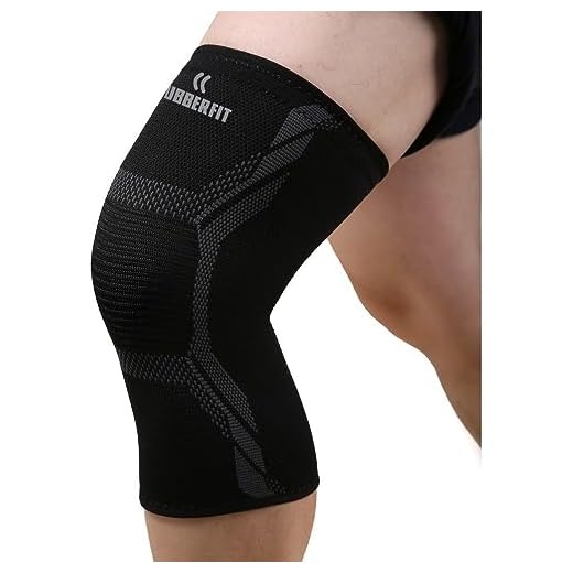 Joelheira de Compressão Profissional Armor para Academia Crossfit Musculação Corrida Bike Volei Basquete - Para proteção e recuperação do joelho (G, Preto)