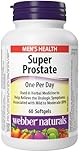 Webber Naturals Super Prostate, 60 Softgels, Helps Relieve Urological Symptoms, Comprehensive Formula Containing Saw Palmetto