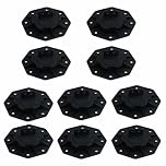 INMOZATA 10pcs Adjustable Decking Pedestal Riser Bearing Support 18mm to 30mm Foundation Base Support Riser Bearing Support for Floating Deck Platform Deck Floor Height Adjustment Raising