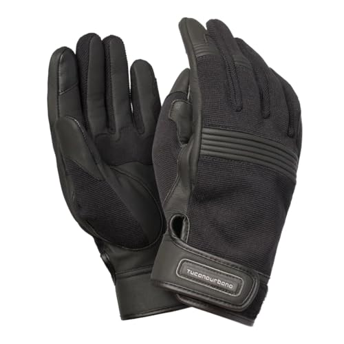 TUCANO URBANO EDEN Nero-Grigio L Gants de moto d'été