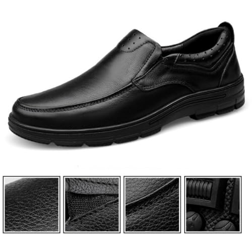Oxford Dress Shoes for Men's Classic Outdoor Fashion Spanish Leather Round Toe Slip On Business Tuxedo Wedding Non Slip Formal2