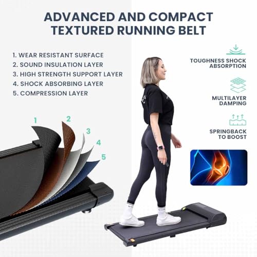 Caminadora portátil compacta MotionGrey para oficina y hogar miniatura 4