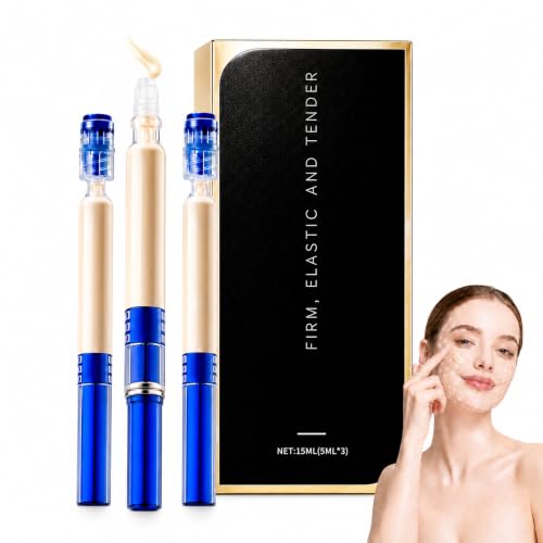 LWPFSD Polypeptide Collagen Elastic Essence Cream Face & Neck Daily Moisturizing Firming Care Micro Molecular Collagen Peptide Anti Wrinkle Lotion for All Skin Types 3 Tubes per Box