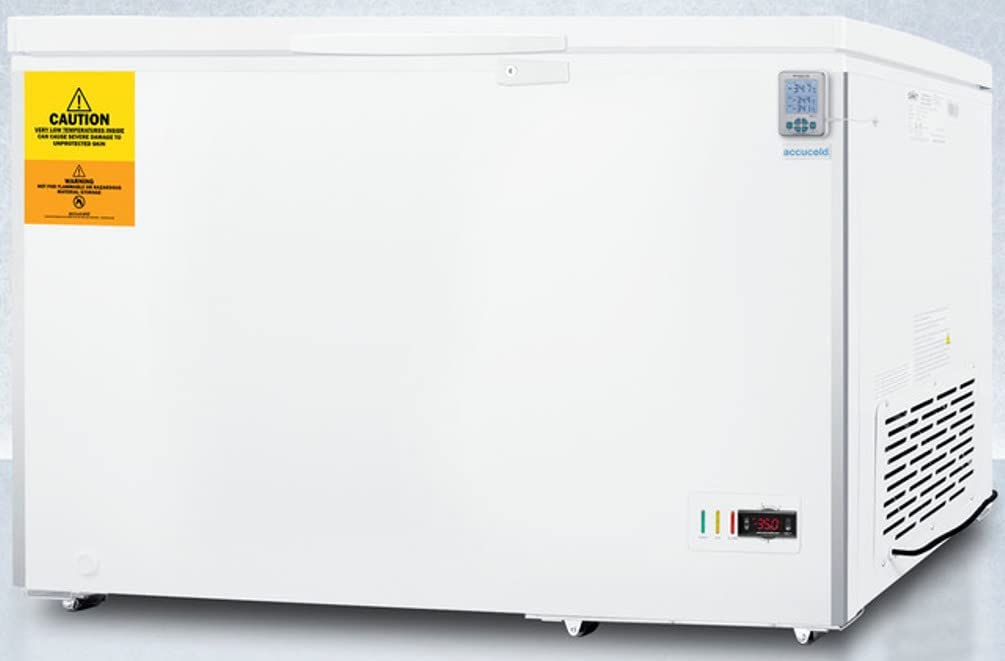 Summit Appliance VLT134-35ºC Laboratory 12 Cu.Ft. Chest Freezer with Stainless Steel Corner Guards, NIST Calibrated Thermometer, Manual Defrost, Digital Controls with Alarm and Lock on Fridge.com