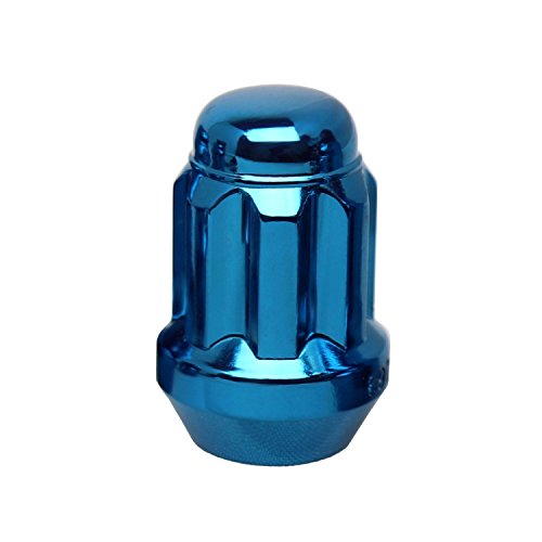 White Knight 40700SMBT Radschloss, matt, schwarz, 4 Stück, 12 mm x 1,50 Gewinde