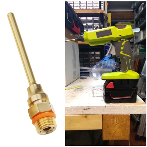 LT Easiyl 3 bocais de pistola de cola quente, 3 bicos de pistola de cola de cobre de 70 mm com kit s