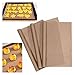 3pcs 30*40 cm Berras for hornear reutilizables Papel de papel a prueba de aceite Almohadilla for horno de horno antigüedad papel de hornear de grado alimenticio ( Color : 3pc brown , Size : One size )