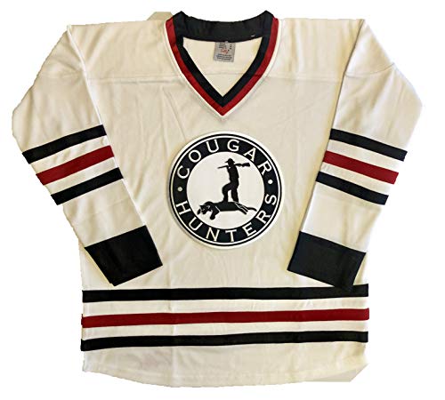 Cougar Hunters Jerseys - We are Ready to Customize with Your Name and Number (White, Adult S)