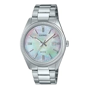 Casio MTP1302DS-7AV Classic Stainless Steel Mop Dial Analog Watch