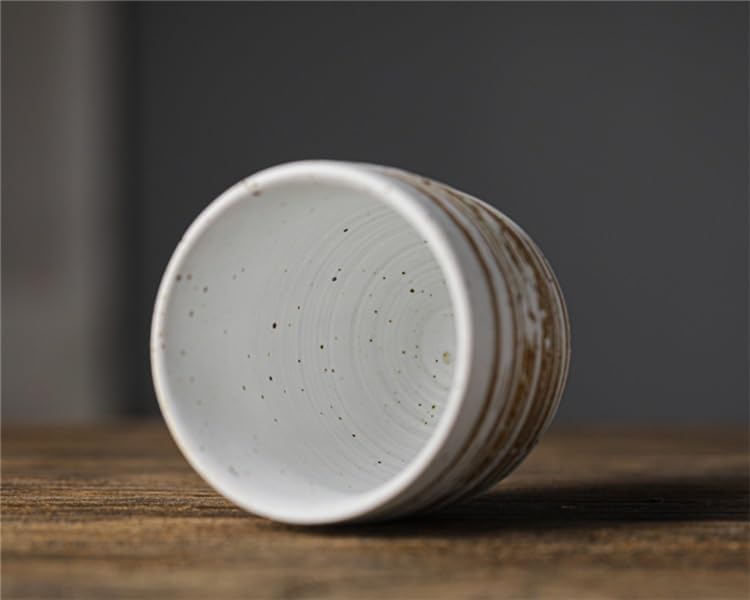 Tea Cup Ceramic Host Creative Japanese Water Retro Personal Stoneware Soaking Container(D)