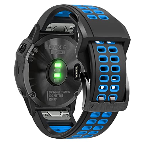 Bracelet silicone Garmin Fenix 7X et 6 pour le sport et outdoor
