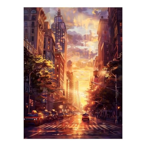 Peinture diamant New York kit DIY mignon à offrir en cadeau à un adulte créatif
