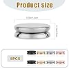 8 Pièces Épingles Magnétiques pour Hijab, Broche Aimantée Solides Multi Usages Broche sans Épingle Magnetic Hijab Pins pour Vêtements Foulards pour Femmes(Style Oblat) #1