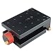 Manual Adjustable Angle Adjustment Platform- Tilt Punching Tilt Base Tilting Platform DIY Woodworking Puncher (Anodized Black)