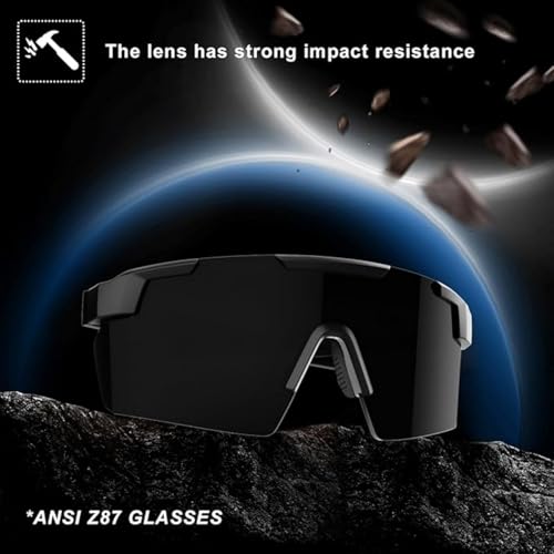 Image of MAXJULI XL Z87 Sunglasses for Big Wide Heads Men TR90 Ultralight UV400 Protection Work Glasses Z8225