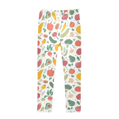 ZZKKO Girls Leggings Natural Vegetables Toddler Girls Clothes Leggings for Girls Toddler Girls Leggings 3-4T