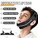 Chin Strap for Sleeping, High Elasticity Anti Snoring Device for Men, Adjustable Breathable Support to Keep Mouth Closed, Soft Comfort for Night Use, Black
