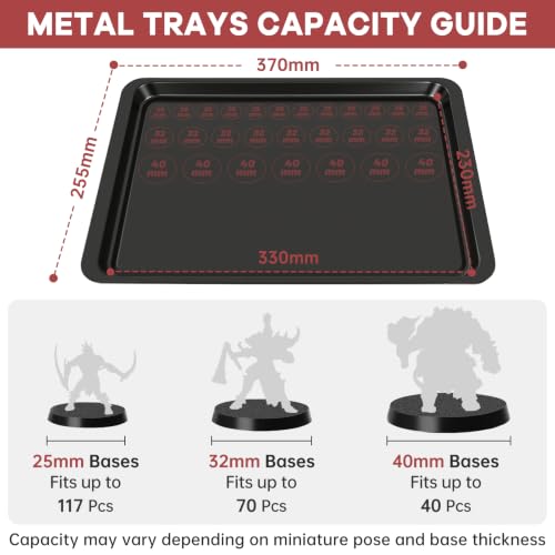 Image of Miniatures Storage Case Miniatures Transport Case Aluminum Alloy Frame with Lock (X-Large Size)