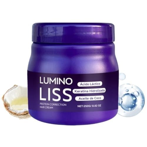 Lumino Liss Alisado,Lumino Liss Alisado Sin Formol,Luminoliss Sin Formol,Crema Alisadora, Cabello Liso Sedoso Sin Frizz - Brillo Duradero