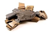 GunfightersINC Kenai Chest Holster for Glock 43, MAS Grey/Coyote, Right Hand