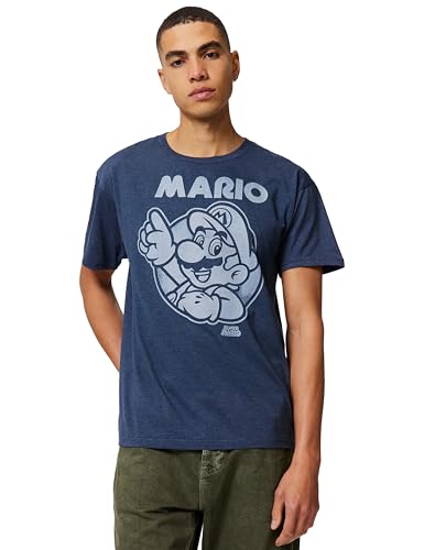 Nintendo Homme T-Shirt - Bleu - Taille M