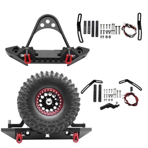 RC�R���|�[�l���g For Axial For SCX10 For SCX10 II 900046 AXI03007 For GRT 86181 For TRX4 1/10 �X�y�A 1.9 �C���` �^�C���t�����^�� �t�����g ���A �o���p�[ RC �N���[��