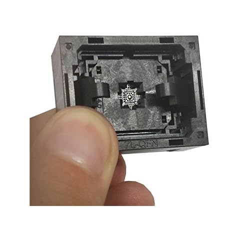 QFN48 Burn in Socket QFN48 MLF48 IC Test Socket Pitch 0.5mm OPEN TOP Chip Size 77 Flash Adapter Programming Socket Cover