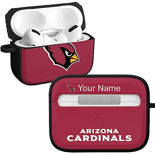 GAME TIME Arizona Cardinals HDX Custom Name Case Cover Compatible with Apple AirPods Pro