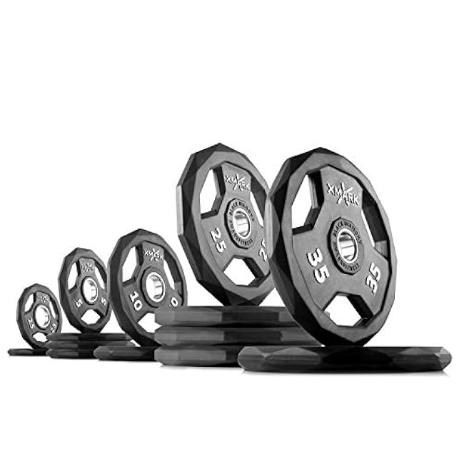 XMARK BLACK DIAMOND Olympic Weight Plates, Barbell Weights