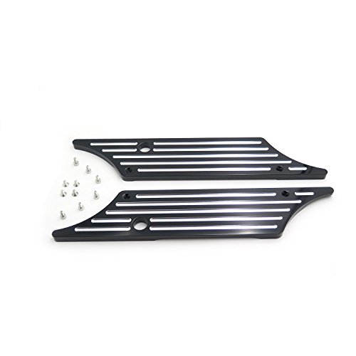 Kit Cubierta Cerradura Alforja para Motocicleta XKMT Negro miniatura 2