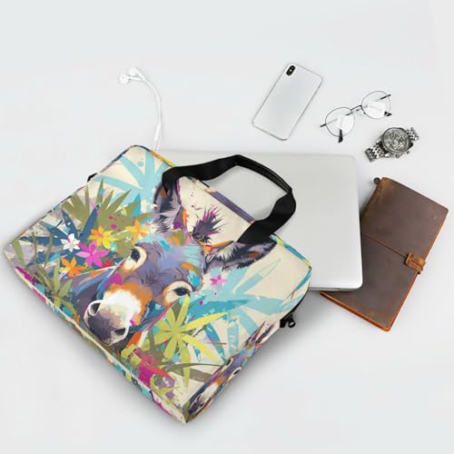 Bolso para laptop con cremallera y correa 15.6 pulg miniatura 7